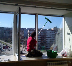 Мытье окон в однокомнатной квартире Анна